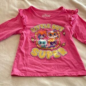 Disney Super Kitties Pink Long Sleeve Tee
